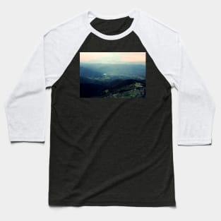 Pink sunset over the mountains Baseball T-Shirt